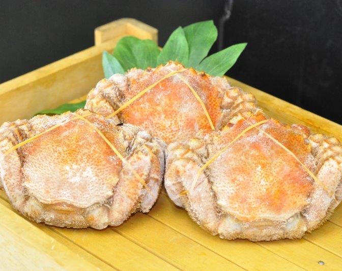 三陸産毛ガニ３杯